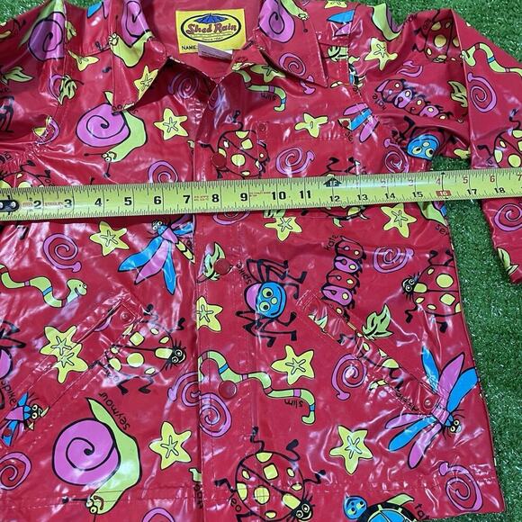Vintage Rain Coat 5T Youth Rain Slick Shed Rain‎ Ladybug Critter Jacket EUC - Picture 4 of 7